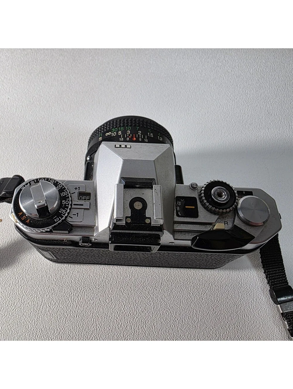 Fujica AX-3 35mm SLR Camera w/ X-Fujinon 50mm f/1.6 DM Lens - Tested Works READ